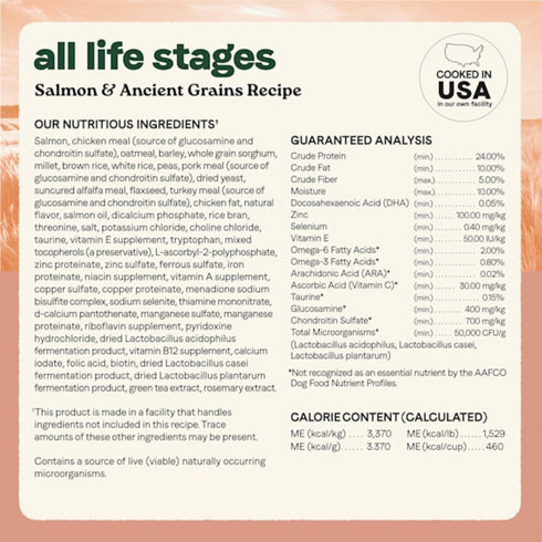 Canidae All Life Stages High Protein Dry Dog Food - Salmon & Ancient Grains - 27lbs Bag